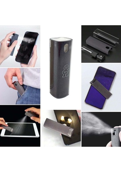 Ekran Temizleme Spreyi 14 ml - Mikrofiberli Araç LED Telefon Tablet Oto Cam Temizleyici