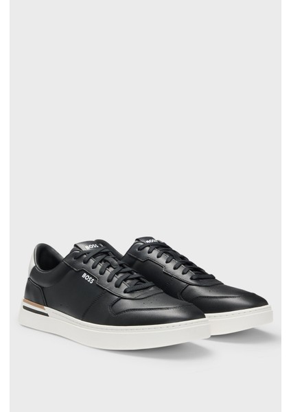 Logolu Deri Sneaker Ayakkabı Erkek Ayakkabı 50542538 001 modelleri