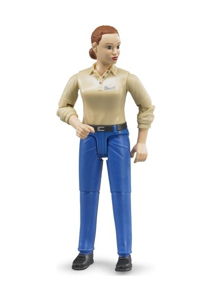 Açık Tenli Mavi Pantalonlu Kadın Figür BR60408
