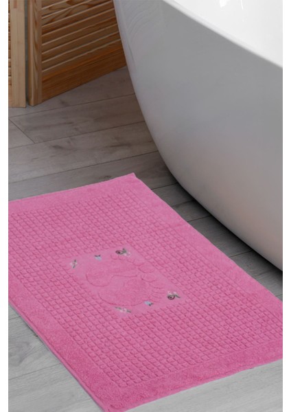 Banyo Çiçekli Pamuklu Ayak Havlusu 50 x 70 cm fiyatları