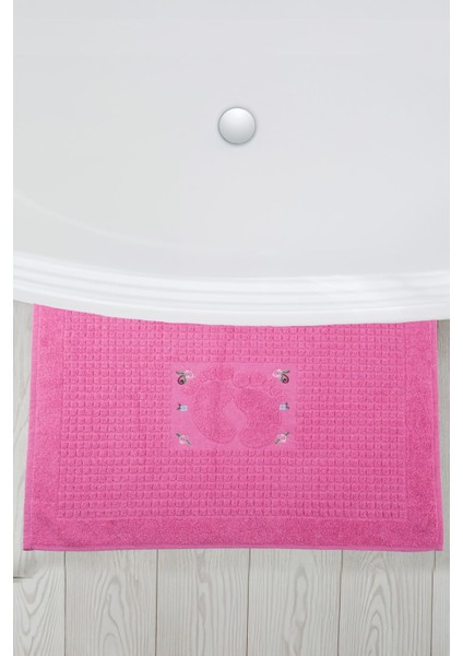 Banyo Çiçekli Pamuklu Ayak Havlusu 50 x 70 cm modelleri