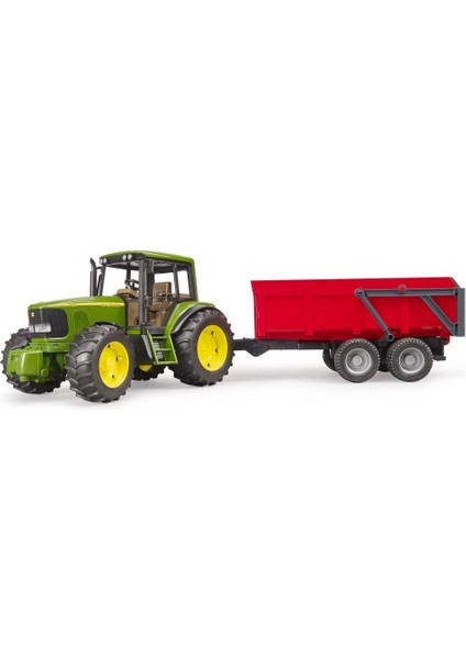 John Deere 6920 Traktör+ Kırmızı Römork 02057