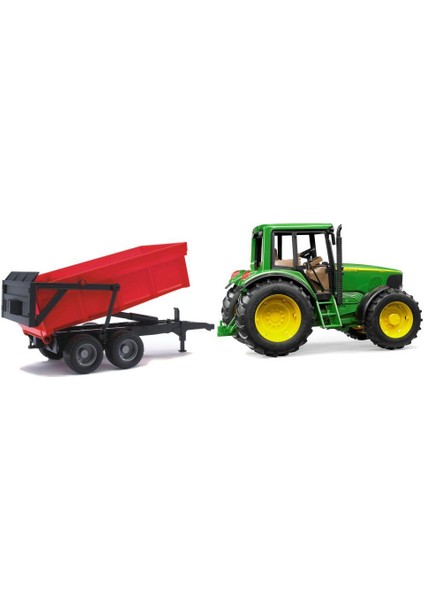 John Deere 6920 Traktör+ Kırmızı Römork 02057