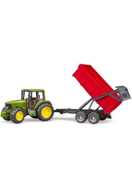 John Deere 6920 Traktör+ Kırmızı Römork 02057