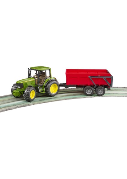 John Deere 6920 Traktör+ Kırmızı Römork 02057