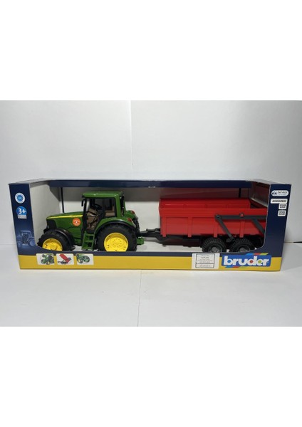John Deere 6920 Traktör+ Kırmızı Römork 02057