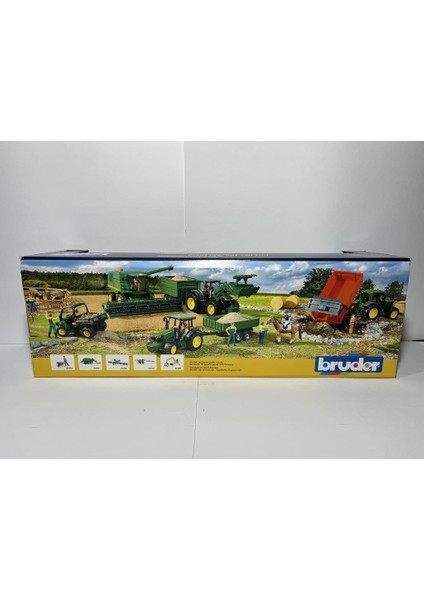 John Deere 6920 Traktör+ Kırmızı Römork 02057