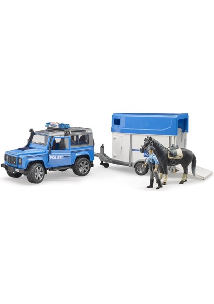 Land Rover Polis Aracı At Nakil Römorku Memur ve Atı BR02588 fırsatları