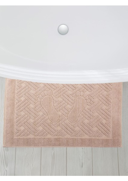 Banyo Zikzak Desenli Ultra Kalın Pamuk Ayak Havlusu 50 x 70 cm modelleri