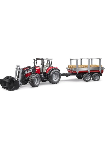 M.ferguson 7480 Kepçeli Traktör & Kütük Taşiyan Römork BR02046