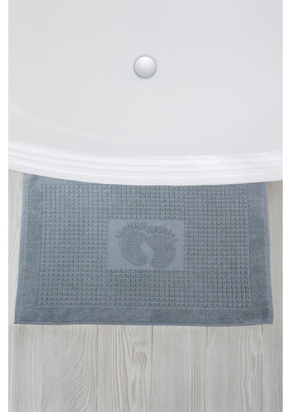 Banyo Kareli Ayak Desenli Pamuk Ayak Havlusu 50 x 70 cm modelleri
