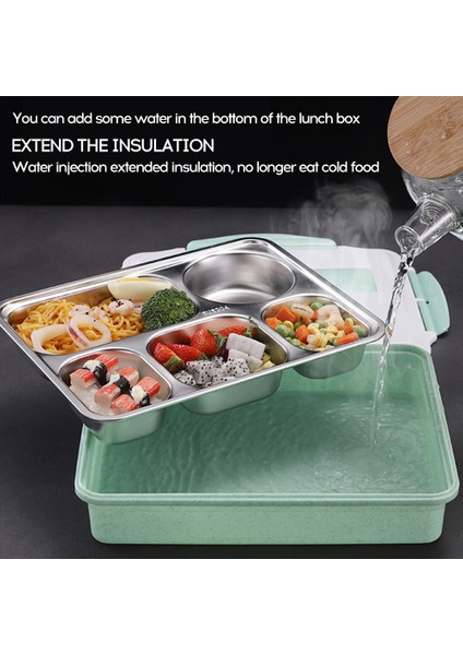 304 Paslanmaz Çelik Buğday Kabuğu Yalıtımlı Taşmalık Seti Yeşil ve Yemek Takımı (Yurt Dışından) fırsatları