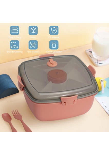 4 Bölmeli Salata Öğle Yemeği Kabı Iki Katlı Yemek Saklama Kapı (Yurt Dışından) fırsatları