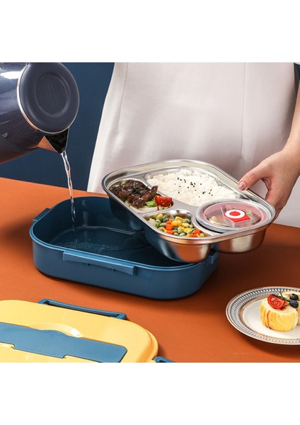 4 Bölmeli Aletli Taşınabilir Bento Yemek Kutusu (Yurt Dışından) modelleri