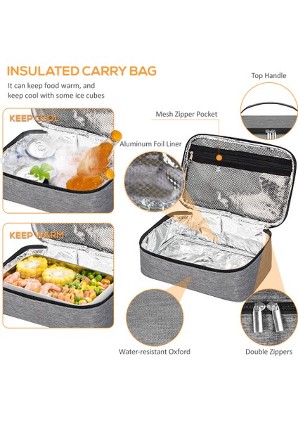 800ML Öğle Yemeği Kutusu Mini Katlanabilir Ocak Kombi Seti (Yurt Dışından) modelleri