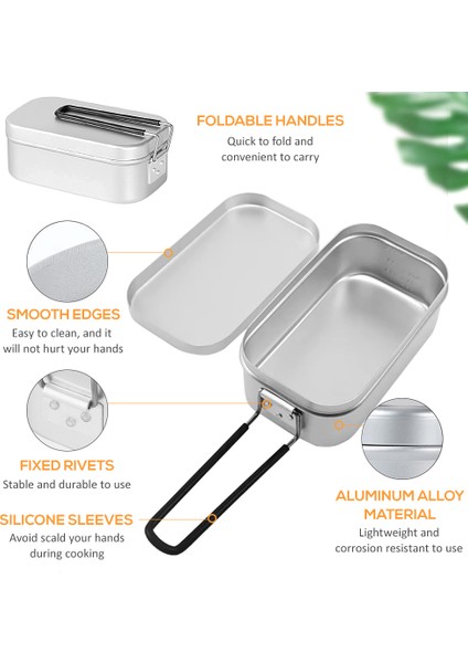 800ML Öğle Yemeği Kutusu Mini Katlanabilir Ocak Kombi Seti (Yurt Dışından) fırsatları