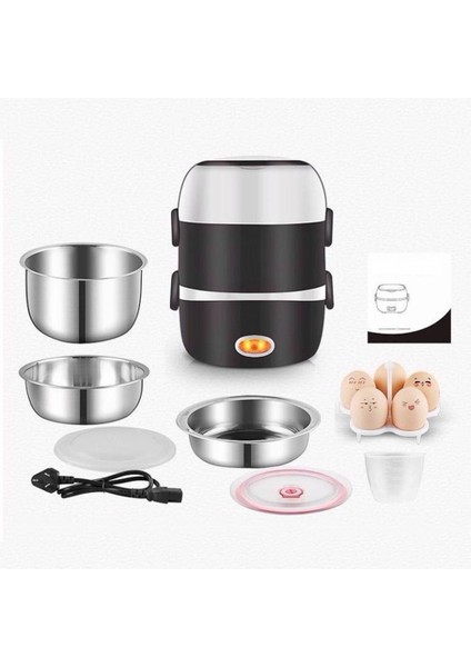 Elektrikli Üç Katlı Paslanmaz Çelik Isıtmalı Yemek Kutusu (Yurt Dışından) fiyatları