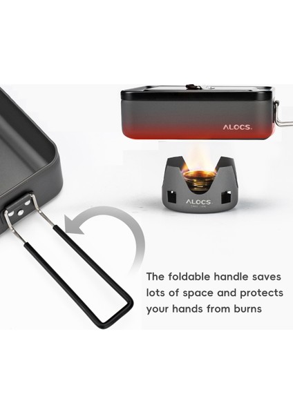 Kamp ve Yürüyüş Için Dışa Doğru Alüminyum Çelik Yemek Kutusu (Yurt Dışından) indirimleri