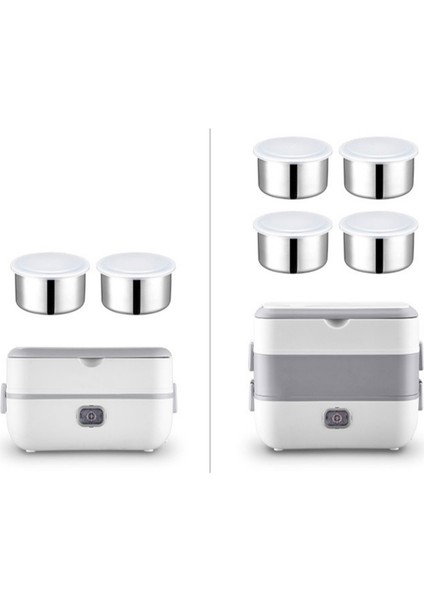 Paslanmaz Çelik 2 Katlı 200W Taşınabilir Elektrikli Yemek Kutusu Yemek Isıtıcı (Yurt Dışından) fiyatları