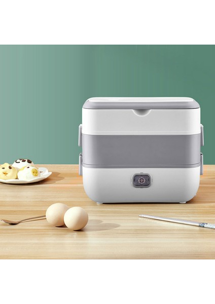 Paslanmaz Çelik 2 Katlı 200W Taşınabilir Elektrikli Yemek Kutusu Yemek Isıtıcı (Yurt Dışından) indirimleri