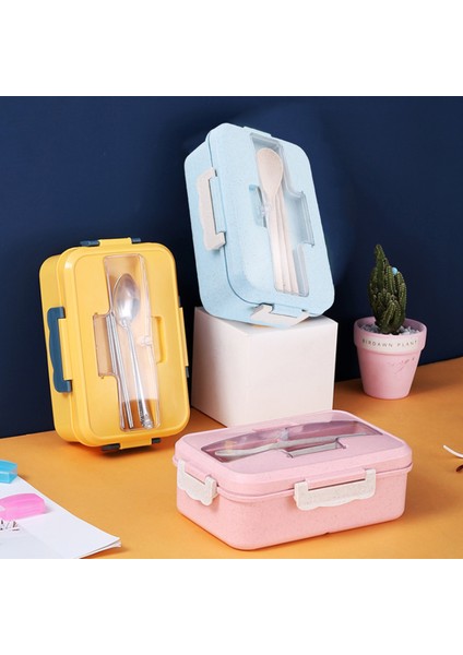 Sızıntıya Dalı 3 Bölmeli Bento Kutusu, Mikrodalga ve Bulaşık Makinesine Uygun (Yurt Dışından) fırsatları