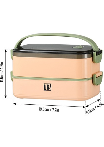 1.4l Çıkarılabilir 304 Paslanmaz Çelik Pembe Iki Katlı Büyük Kapasiteli Yemek Kutusu (Yurt Dışından) fiyatları