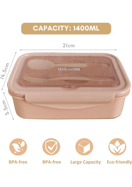 1400ML Plastik Yemek Kutusu Sızıntıya Dalı Tekrar Kullanılabilir (Yurt Dışından) indirimleri