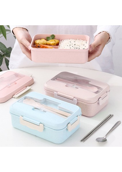 Sızıntıya Karşı Dalı 3 Bölmeli Bento Kutusu, Mikrodalga ve Bulaşık Makinesi Ile Uyumludur (Yurt Dışından) modelleri