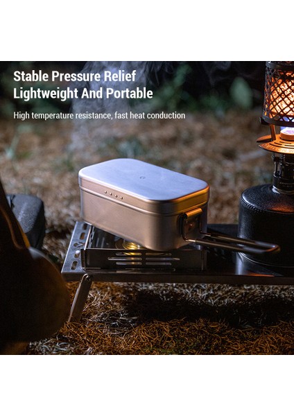 Alüminyum Kamp Bento Kabı Kıvrılabilir Kolu 650ML/1300ML (Yurt Dışından) fiyatları