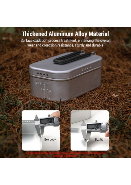 Alüminyum Kamp Bento Kabı Kıvrılabilir Kolu 650ML/1300ML (Yurt Dışından) fırsatları