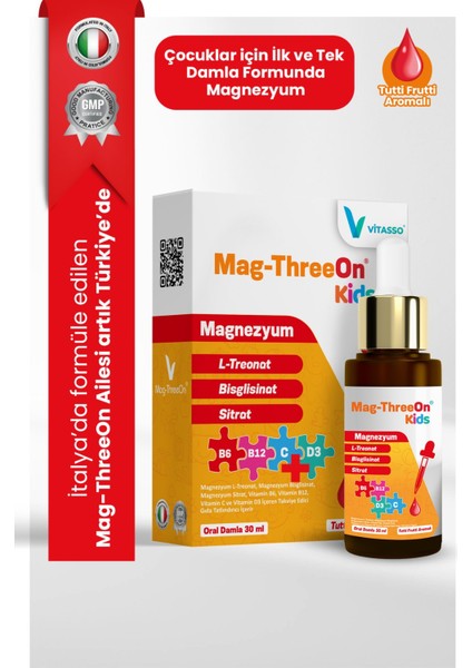 Magnezyum Çocuk-Yetişkin Paket Magnezyum Damla Gıda Takviyesi, Yetişkinler Için Kapsül Gıda Takviyesi