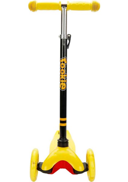 Rookie 3 Tekerlekli Işıklı Sarı Mini Scooter