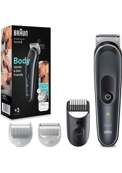 Bodygroomer 5 Bg 5340 Skinshield Teknolojisi, 3 Ek Parçalı Vücut Bakım Seti