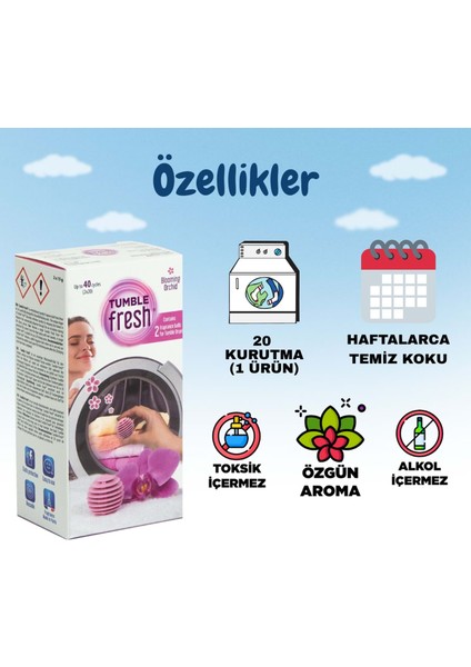 Kurutma Makinesi Orkide Koku Kapsülü 2'li Paket (Blooming Orchid) -40 Kurutma fiyatları