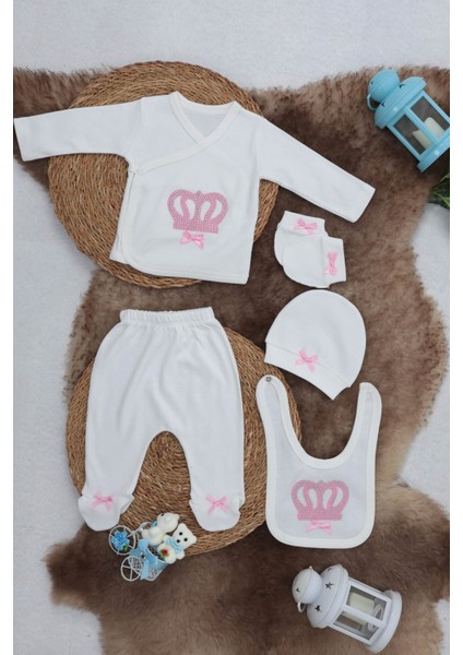 Sema Baby 5 Parça Hastane Çıkışı Zıbın S 0-3 Ay - Princess