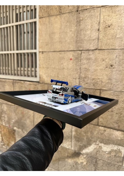 1/24 Fast & Furious Nissan Skyline 30X40 cm Metal Levha Baskılı Çerçeve indirimleri