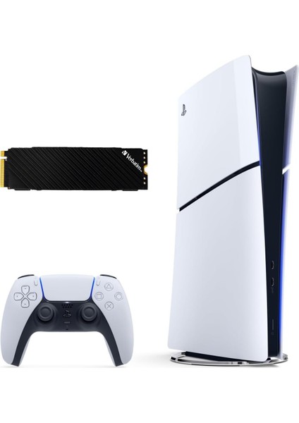 Playstation 5 Slim Digital Versiyon - Astro Bot Oyun ve Verbatim 2tb Gen4 SSD (Bilkom Garantili)