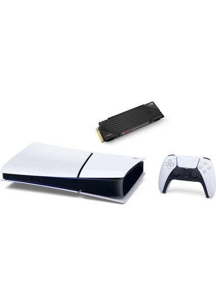 Playstation 5 Slim Digital Versiyon - Astro Bot Oyun ve Verbatim 2tb Gen4 SSD (Bilkom Garantili)