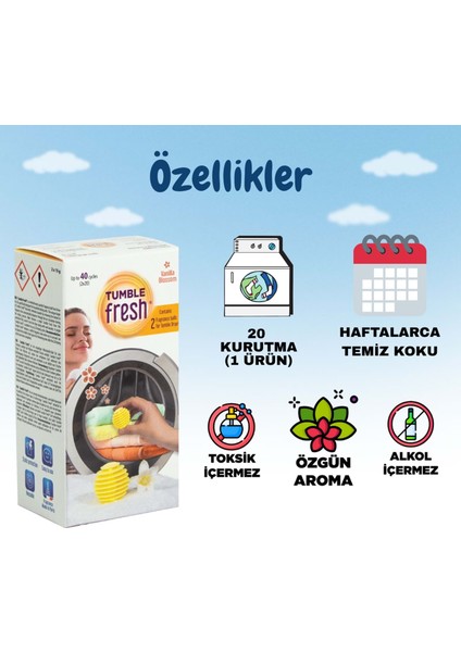 Kurutma Makinesi Vanilya Koku Kapsülü 2'li Paket (Vanilla Blossom) -40 Kurutma fiyatları