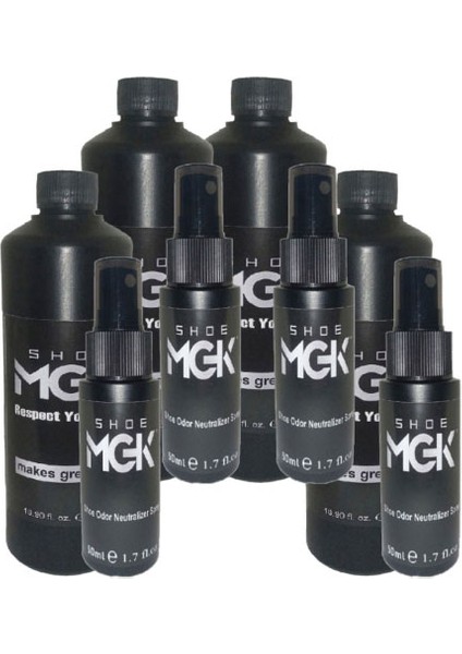 Shoe Mgk 4 Adet 500 Ml Ayakkabı Temizleyici Sprey + 50 Ml Ayakkabı Koku Giderici Sprey + Hediye Jel