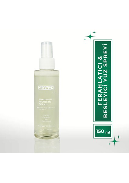 Ferahlatıcı ve Besleyici Yüz Spreyi 150 ml