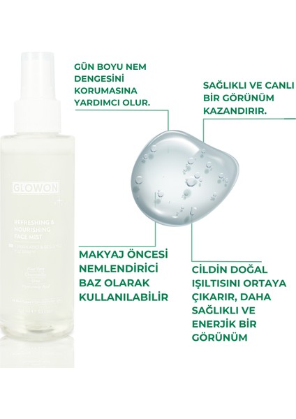 Ferahlatıcı ve Besleyici Yüz Spreyi 150 ml