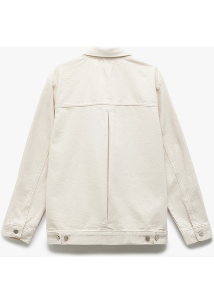 Kapaklı Cep Detaylı Regular Fit Klasik Yaka Uzun Kollu Denim Gömlek Ceket indirimleri