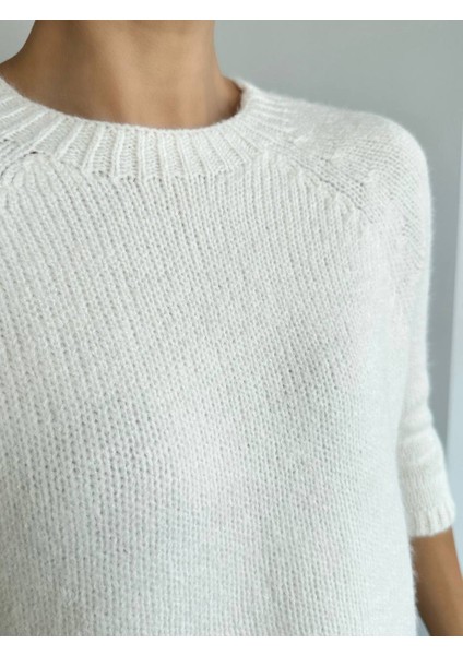 TK241007 Qustyle Kazak Bisiklet Yaka Reglanlı Kısa Kol fiyatları