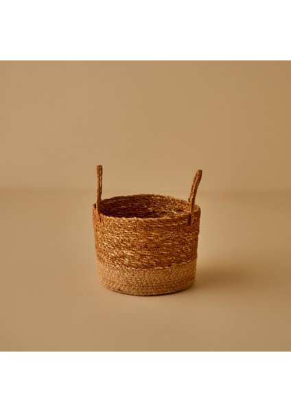 Aster Hasır Dekoratif Sepet Naturel (21 x 16 cm )