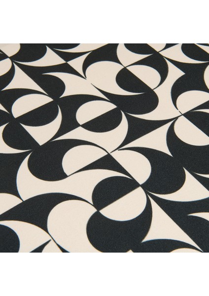 Elegant Puf - Siyah / Beyaz - 42X37X37 cm fırsatları