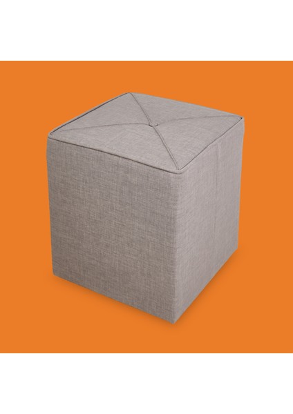 Kare Puf - Gri - 43X40X40 cm modelleri