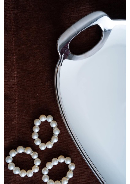 Arven Oval Silver Sunum Tepsisi - 41 cm fırsatları