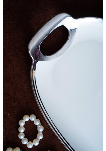 Arven Oval Silver Sunum Tepsisi - 41 cm indirimleri