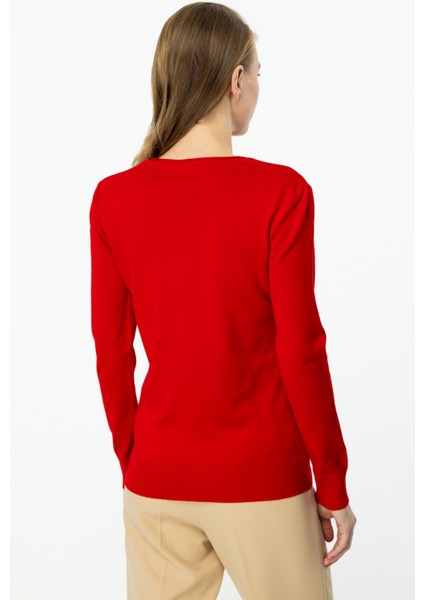 47409 Onteks Gül Işlemeli Sosis Yaka U. Kol Kazak modelleri